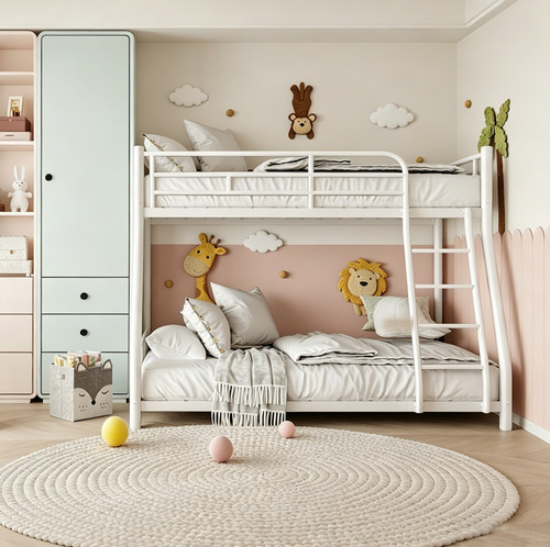 Twin over full metal bunk - over, bed