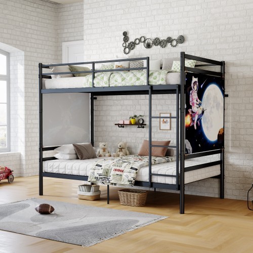 Bunk bed with - bed, ladder